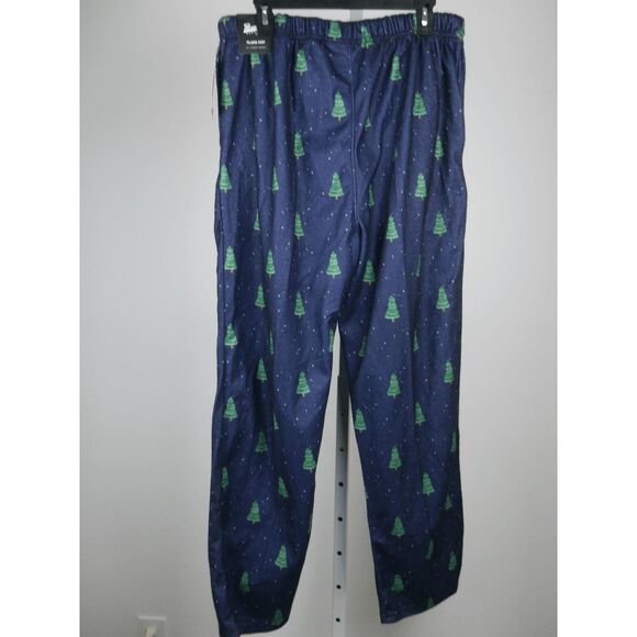 Brooklyn Cloth Men’s Christmas Pajama Pants Size S Navy Blue Tree Print Pants - Picture 3 of 10